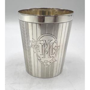 Straight Tumbler In Sterling Silver