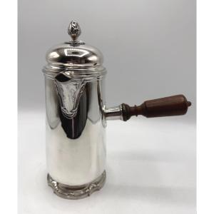 Solid Silver Chocolatière By Risler Et Carré