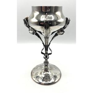 Art Nouveau Silver And Vermeil Bowl, Royal Crown