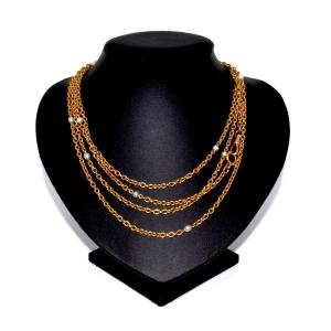 Antique Gold And Pearl Sautoir