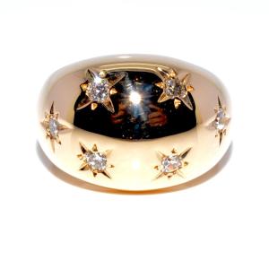 Vintage Bombe Diamond Ring