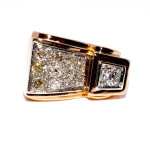 Diamond Asymmetrical Tank Ring