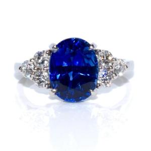 Sapphire And Diamond Ring