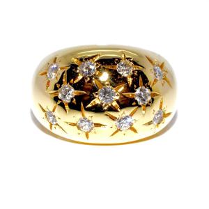 Vintage Bombe Diamond Ring