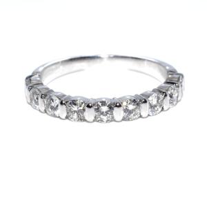 Brilliant Cut Diamond Half Band Ring