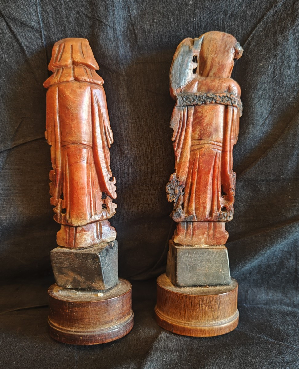 Coppia di statuine cinesi-photo-3