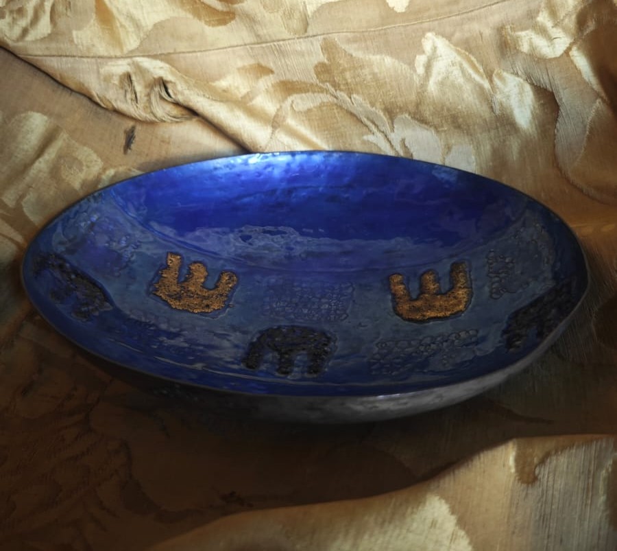 Coppa in rame smaltato atteibuita a Paolo De Poli-photo-3