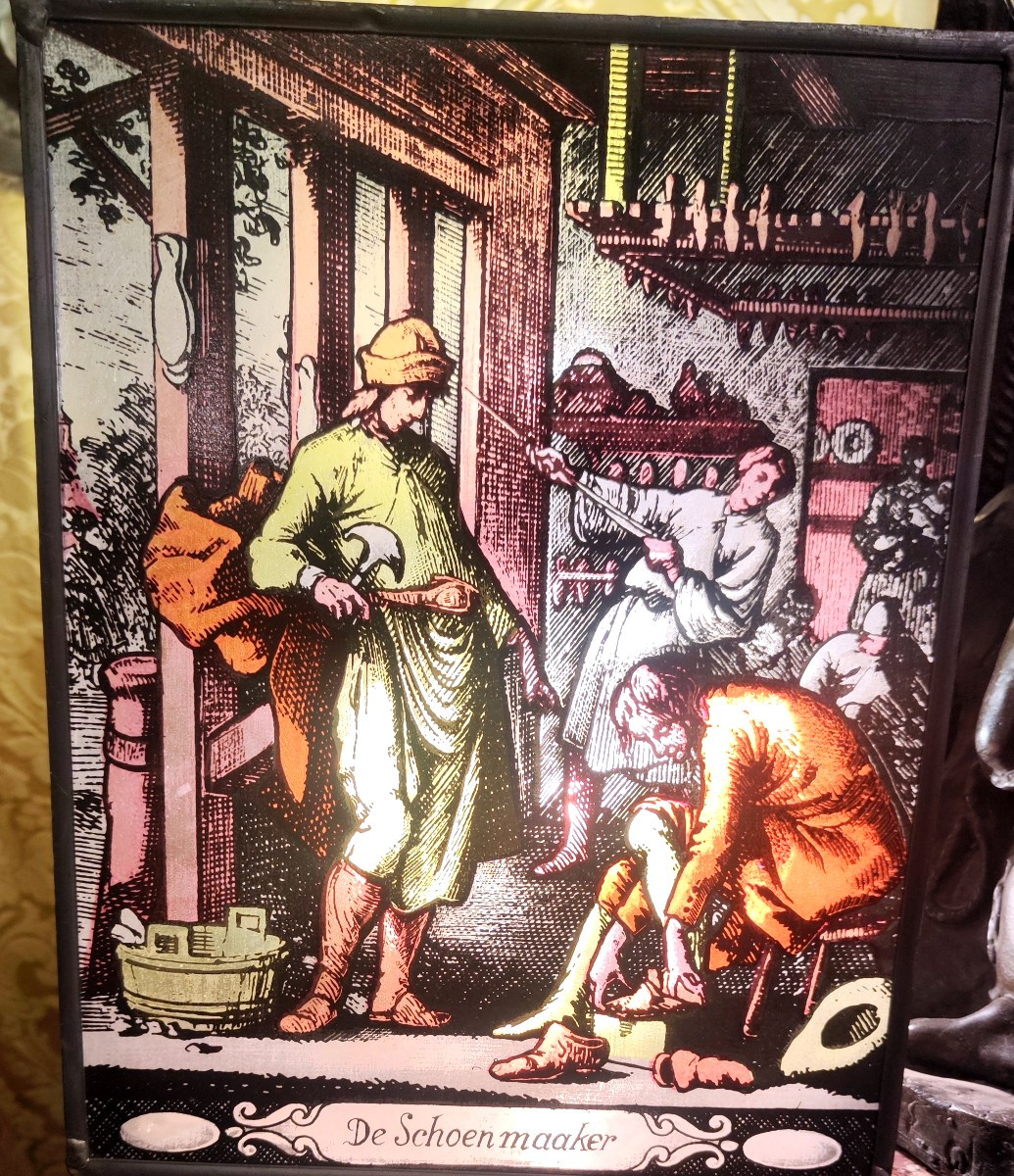 coppia di piccole vetrate tedesche-photo-3