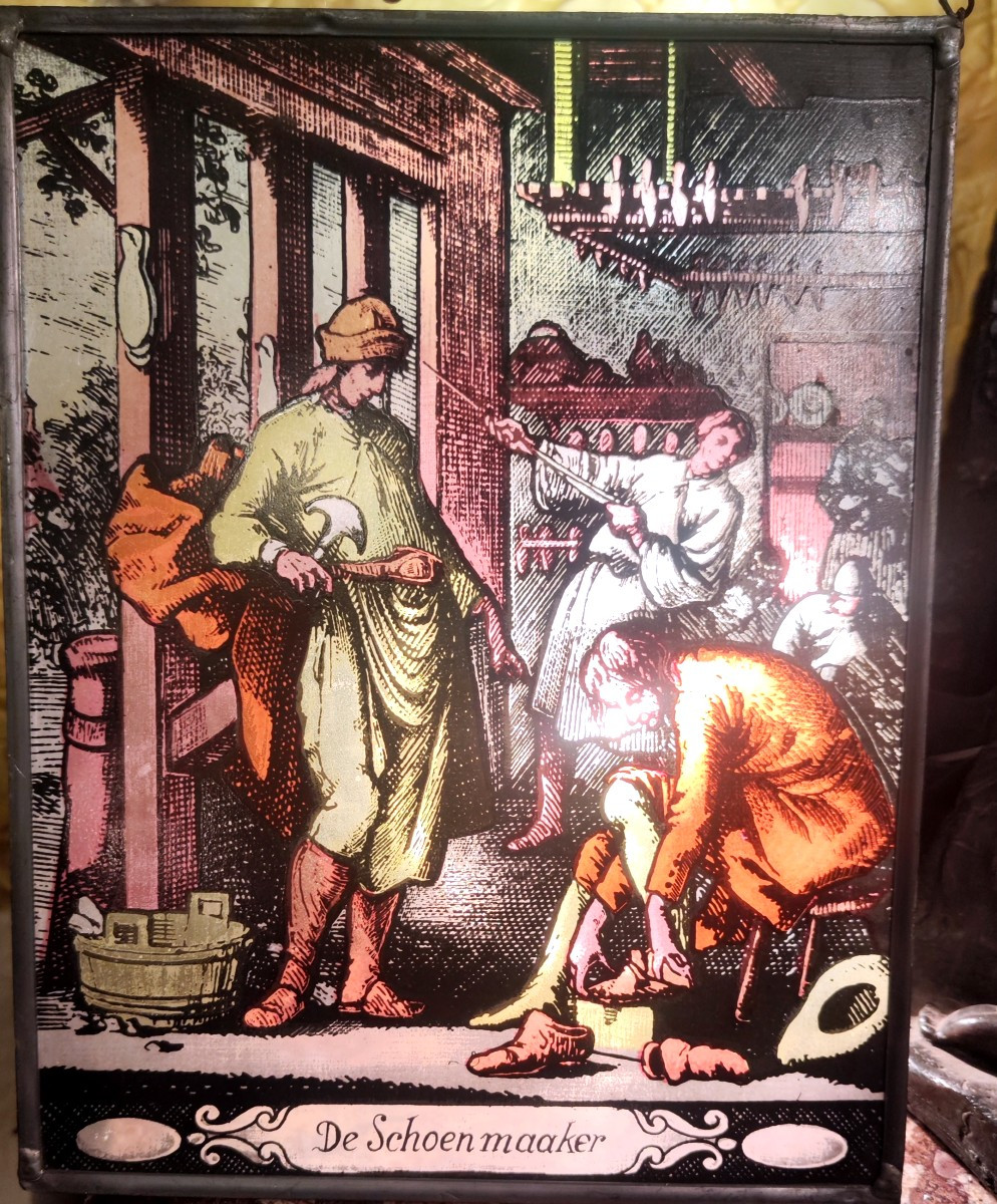 coppia di piccole vetrate tedesche-photo-1