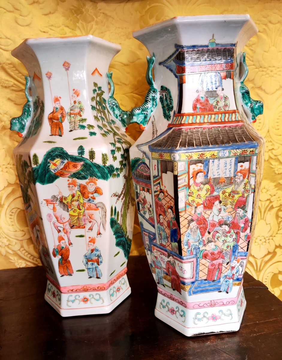Coppia di vasi cinesi
