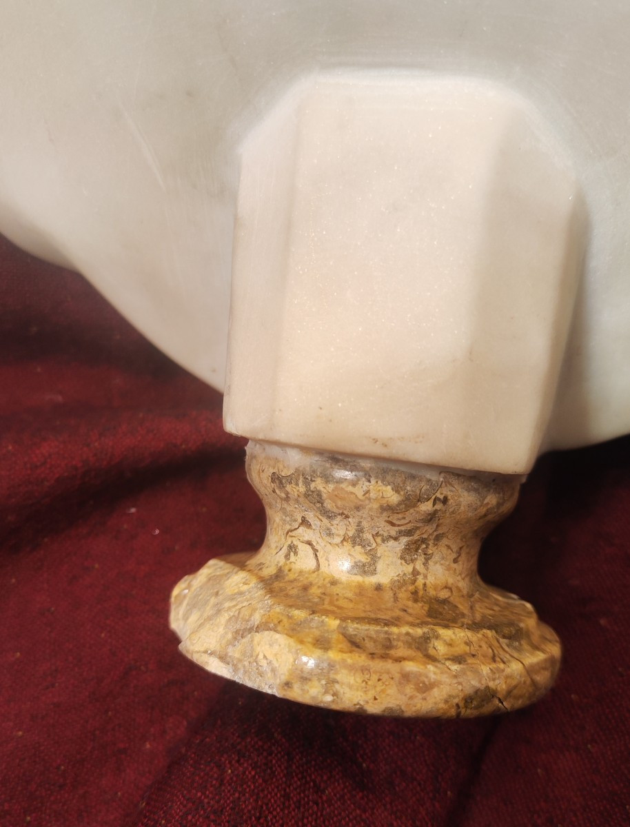 Grand tour Grand Tour ,piccolo busto raffigurante imperatore romano, piccola mancanza sul naso -photo-3