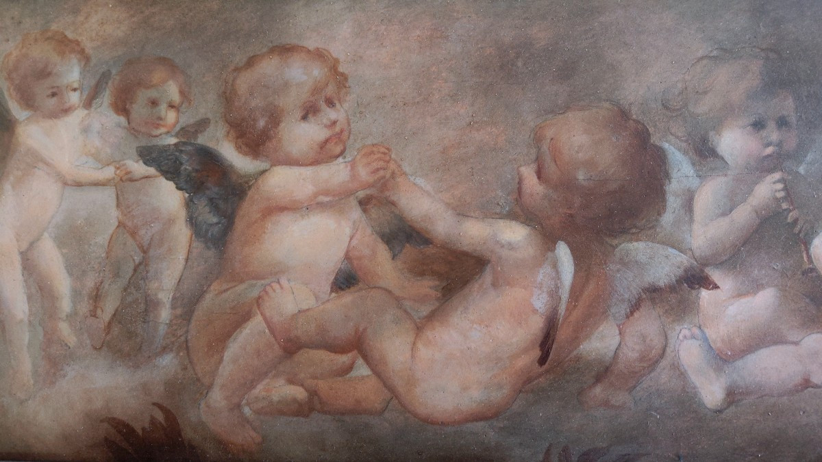 Angeli quadro su tavola-photo-3