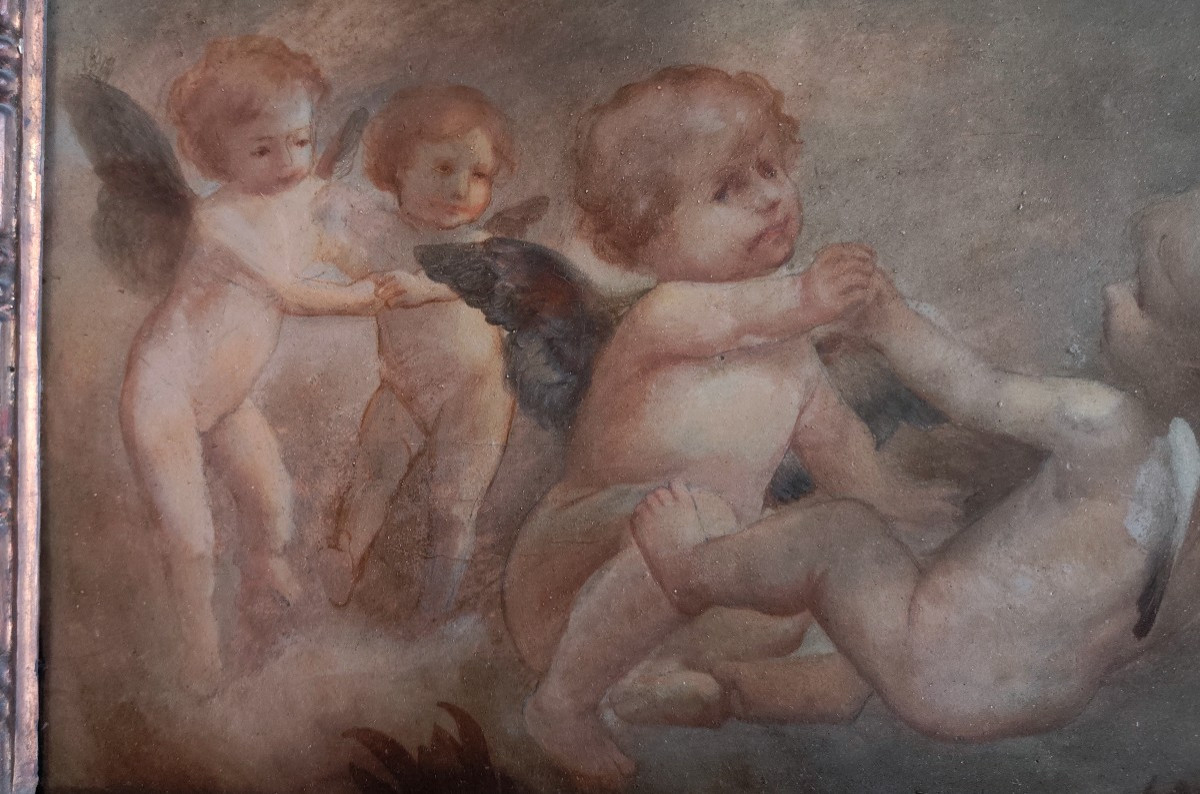 Angeli quadro su tavola-photo-4