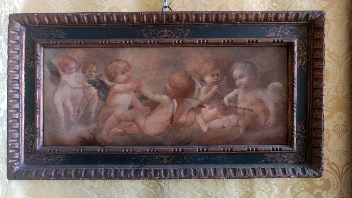 Angeli quadro su tavola