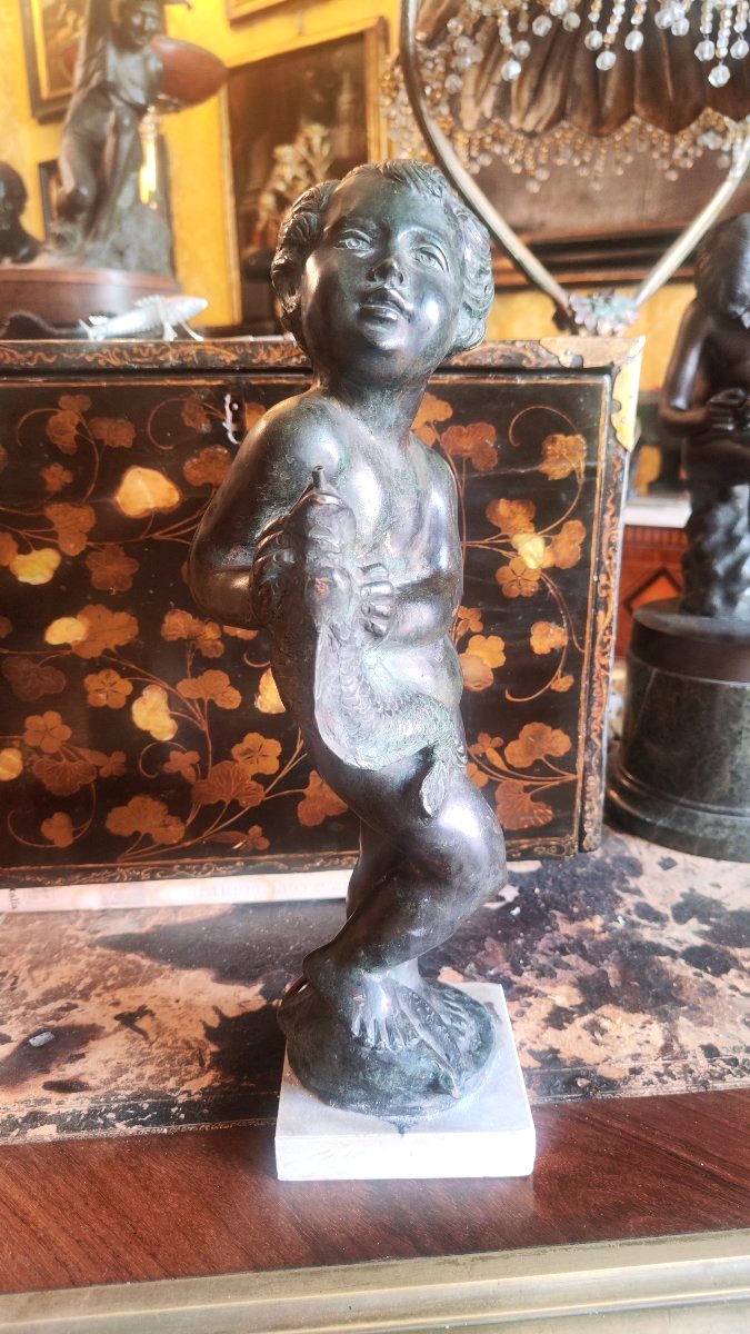 Piccola fontana in bronzo