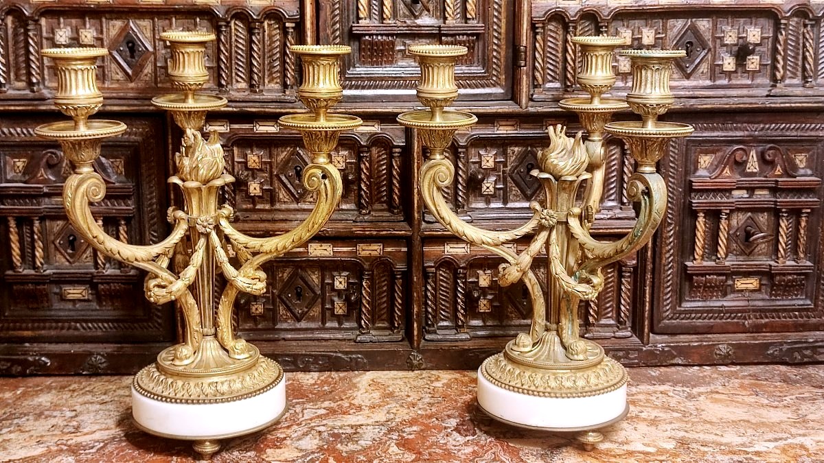 Coppia candelabri 