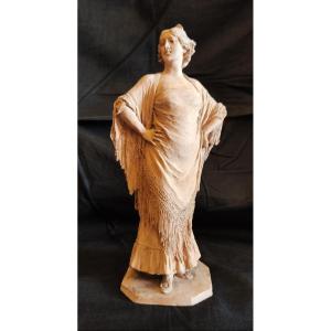 Piccola scultura rappresentante spagnola