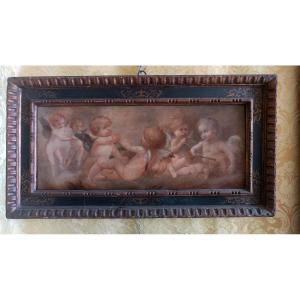 Angeli quadro su tavola