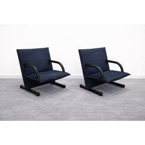 Pair Of "t-line" Armchairs – Burkhard Vogtherr For Artflex, 1982