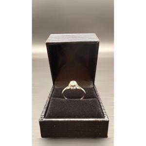 18-carat White Gold Ring With Diamond.