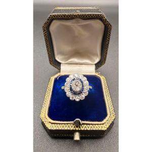 Art Deco Ring In 18-carat White Gold.