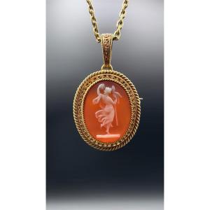 18-karat Gold Cameo – Brooch And Pendant