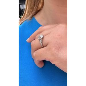 Diamond And Platinum Ring, Circa 1910.