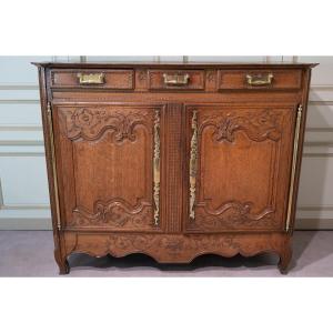 Norman Low Buffet In Carved Oak