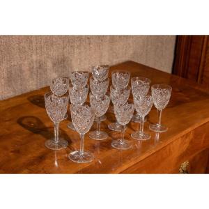 Suite Of Baccarat Crystal Glasses