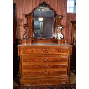 Napoleon III Dressing Table Chest Of Drawers