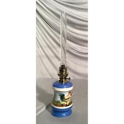 Porcelain Oil Lamp, Napoleon III Period