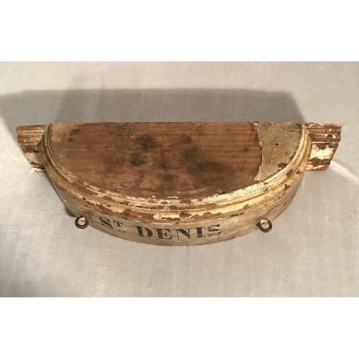 Wall Statue Console In Oak, Late 18th Century