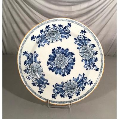 Large Delft Earthenware Dish, 18th Century