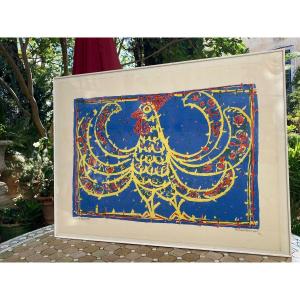 Lithograph Ea Rooster By Paul Rickenbacher