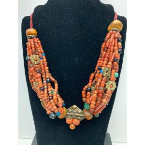 Collier De Mariage Berbère Corail 19ème