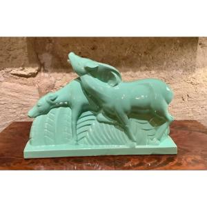 Art-deco Antelopes Charles Lemanceau