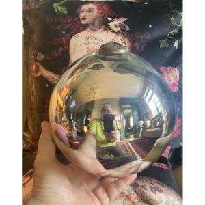Very Large Mercury Glass Ball 