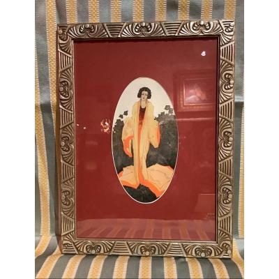 Symbolist Gouache 1900