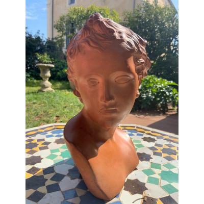 Terracotta Bust Early Twentieth