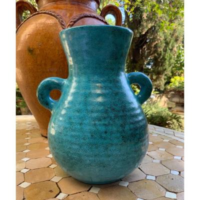 Ceramic Accolay 1950´ Vase With Wings