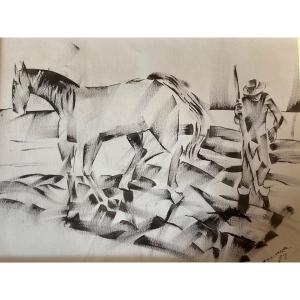 Painting Marcel Gonzalez Pont Aven Cubism