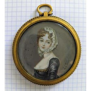 Miniature Signed Lié Perin