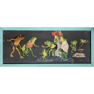 Chromolithograph, The Frog Bath