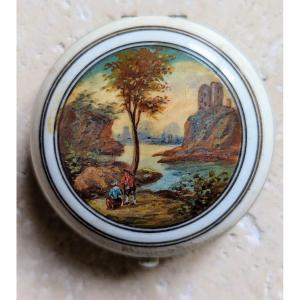Ivory Box With Animated Landscape