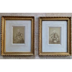 Pair Of Gilded Leaf Frames Late 19th Century