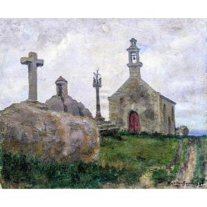 St Pol Chapel In Brignogan (brittany) By Martin-sauvaigo.