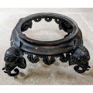 Bronze Mount Of Elephant Heads Asia