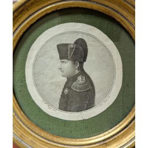 Portrait Of Napoleon Bonaparte Aquatint - Physionotrace