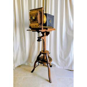 Projection Lantern Photographic On Its  Tripod Stand 19th 
