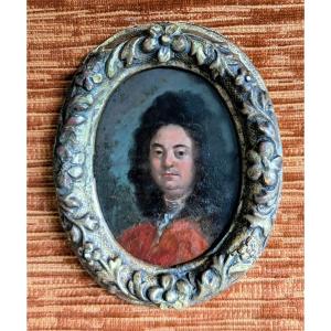 Miniature Portrait Of A Nobleman, Framed In The Louis XIV Period